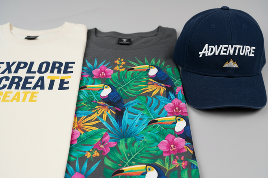 Screen printing vs DTF vs Embroidery UK